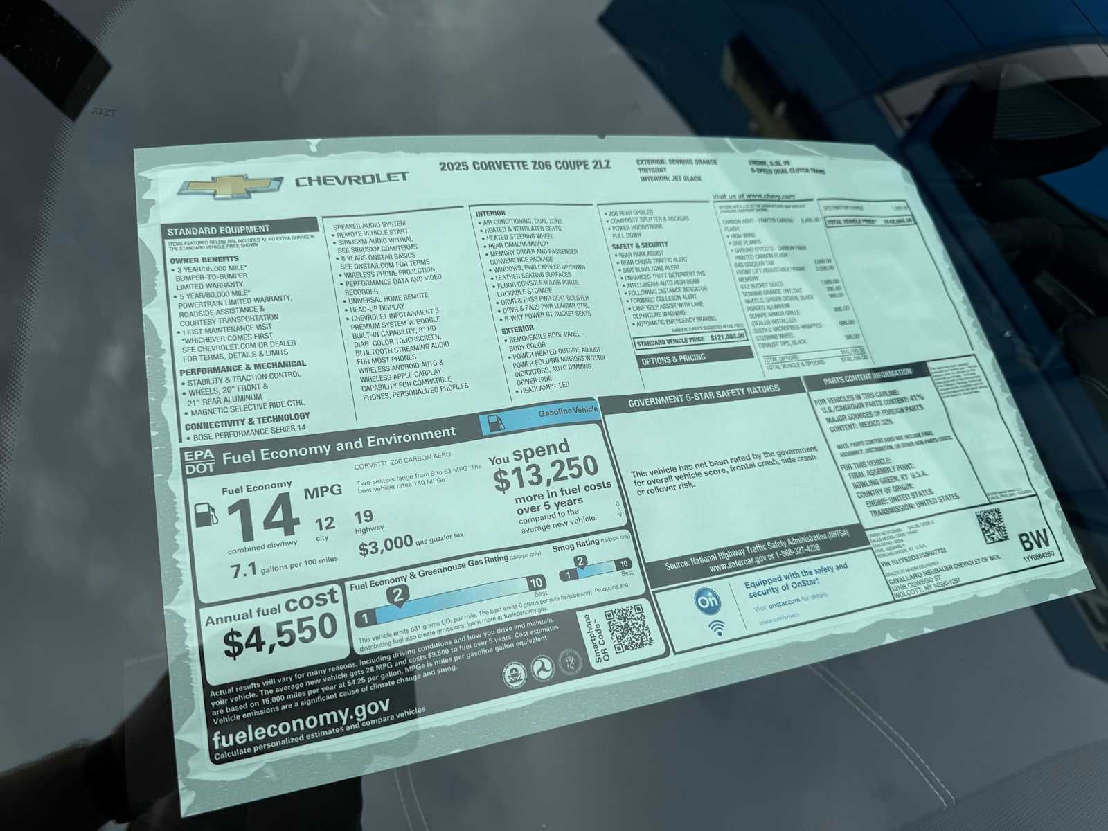 2025 Chevrolet Corvette Z06 2LZ