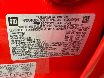 2023 Chevrolet Silverado 1500 Custom Trail Boss