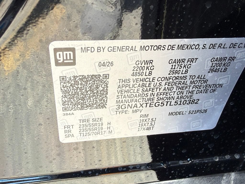 2026 Chevrolet Equinox RS
