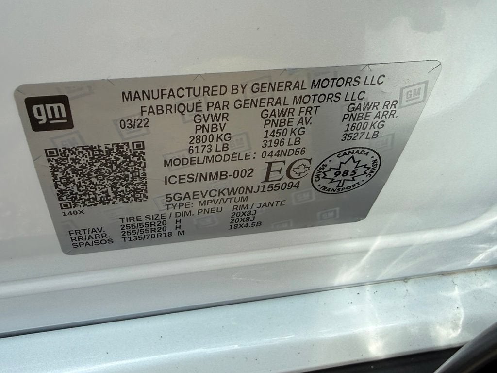 2022 Buick Enclave Avenir