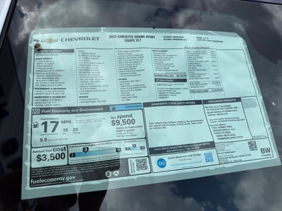 2027 Chevrolet Corvette Grand Sport 2LT