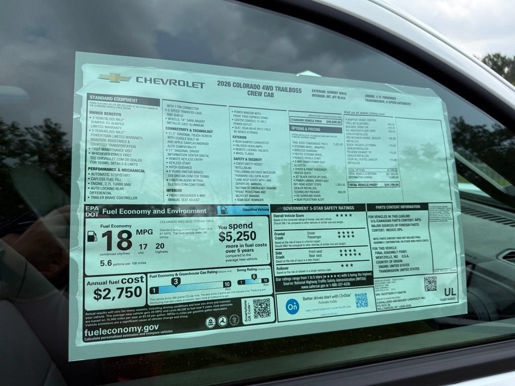 2026 Chevrolet Colorado Trail Boss