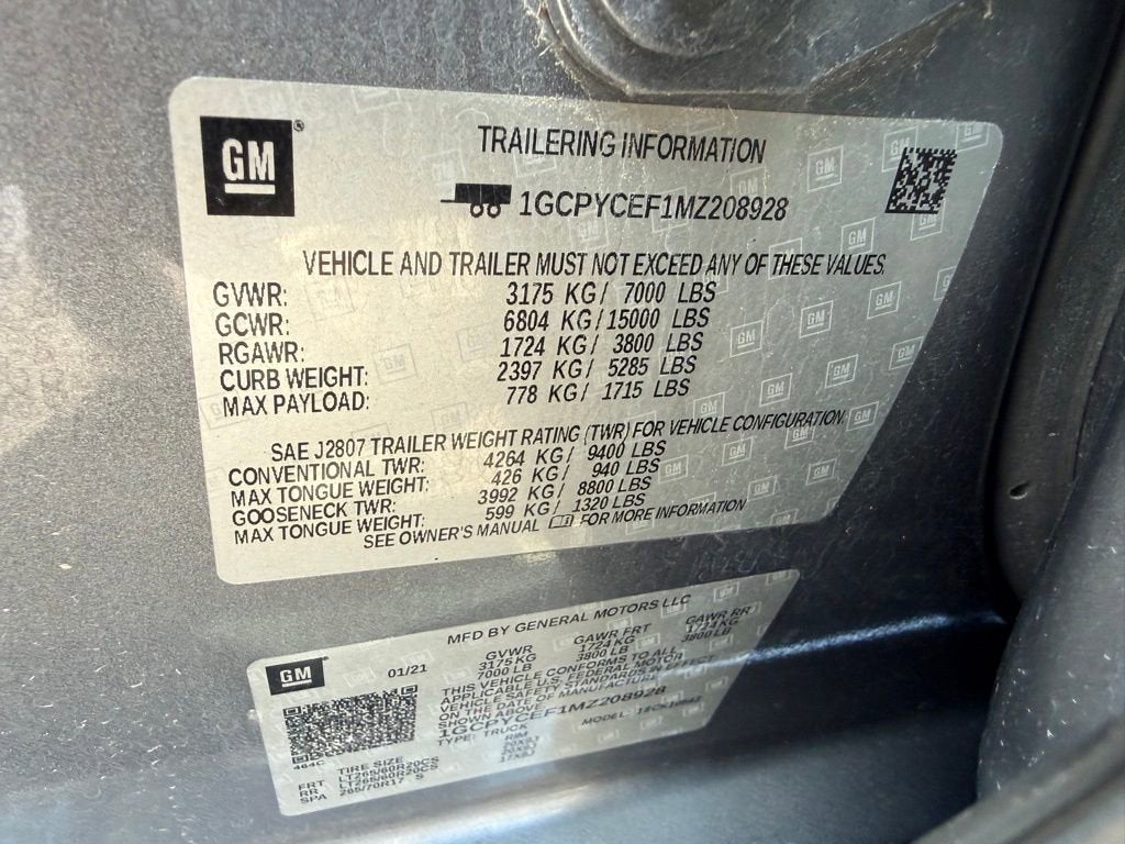 2021 Chevrolet Silverado 1500 Custom Trail Boss