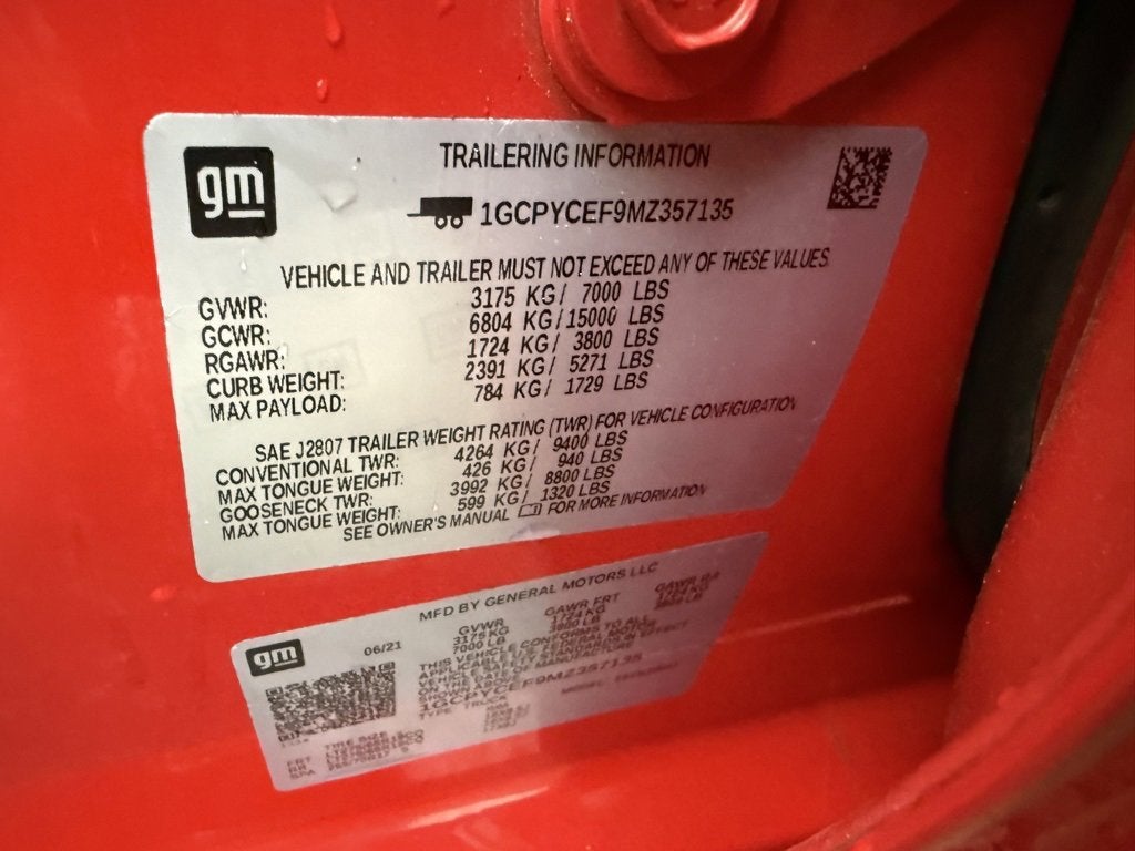 2021 Chevrolet Silverado 1500 Custom Trail Boss