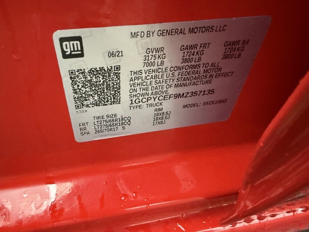 2021 Chevrolet Silverado 1500 Custom Trail Boss