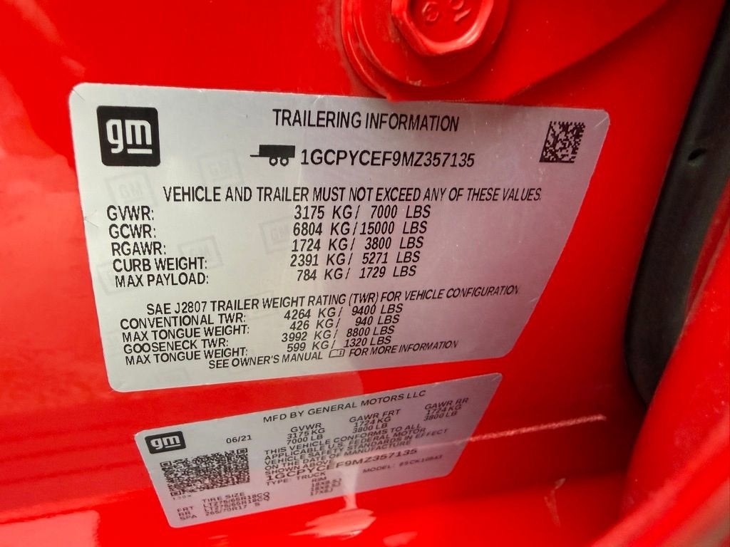 2021 Chevrolet Silverado 1500 Custom Trail Boss