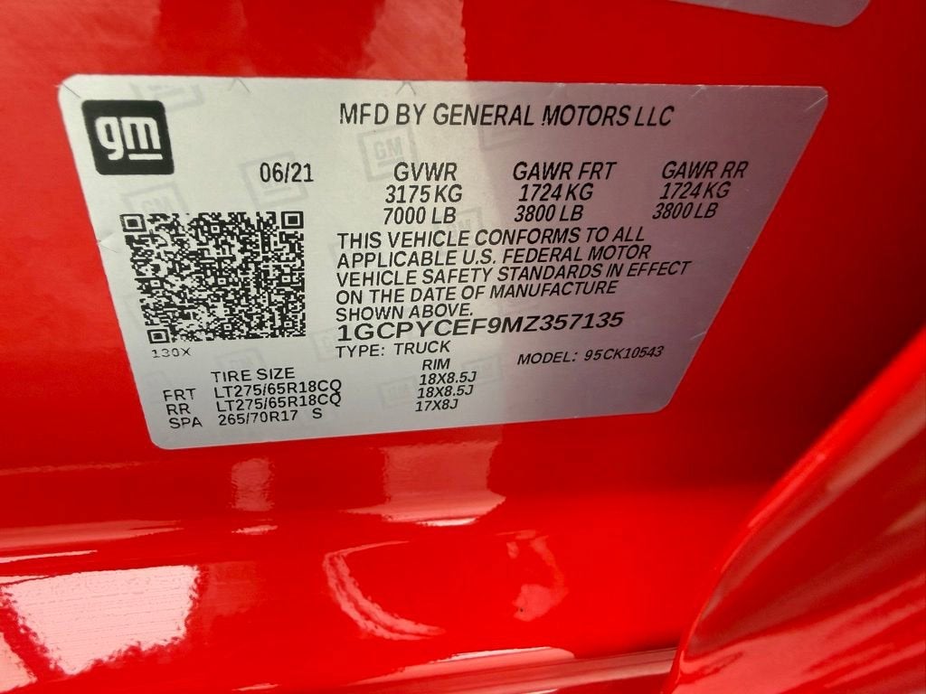 2021 Chevrolet Silverado 1500 Custom Trail Boss