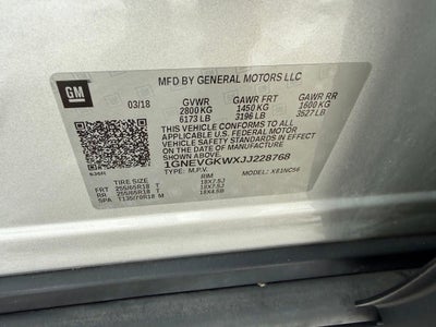 2018 Chevrolet Traverse LT Cloth