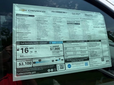2026 Chevrolet Suburban LT