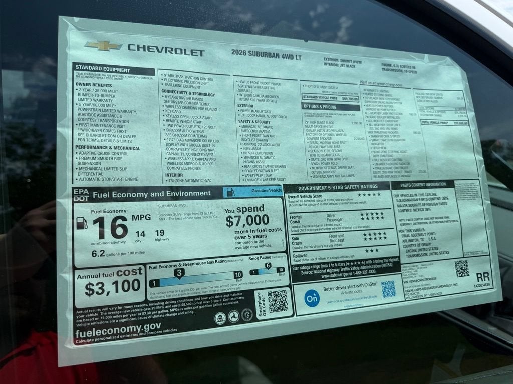 2026 Chevrolet Suburban LT