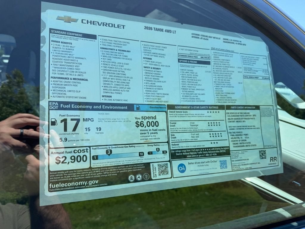 2026 Chevrolet Tahoe LT