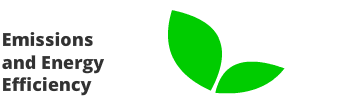 green leaves logo for energy emission